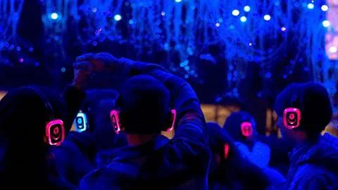 Teen's silent disco party at Stratton Mountain Vermont