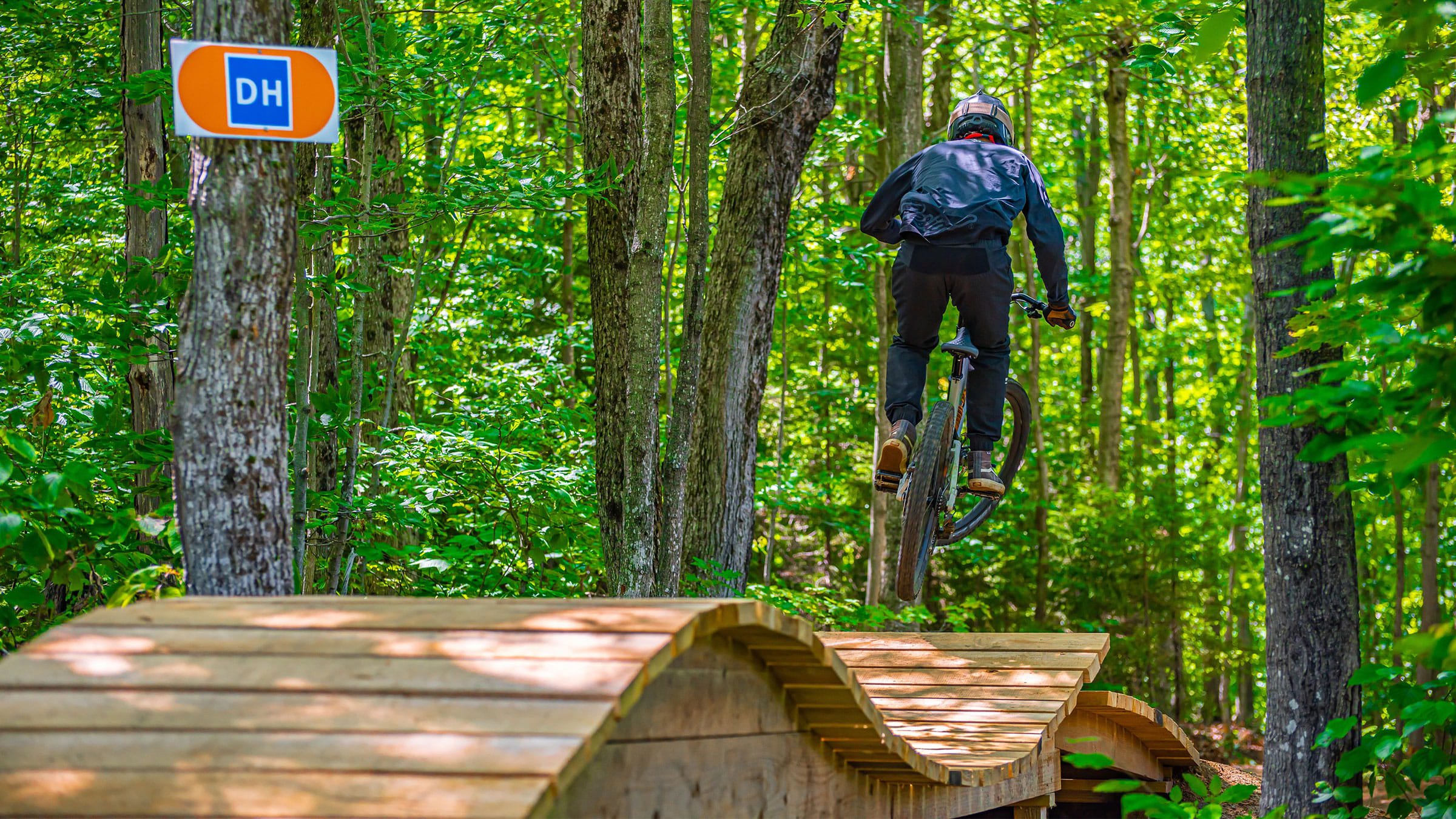 Wooden mountain bike discount jump