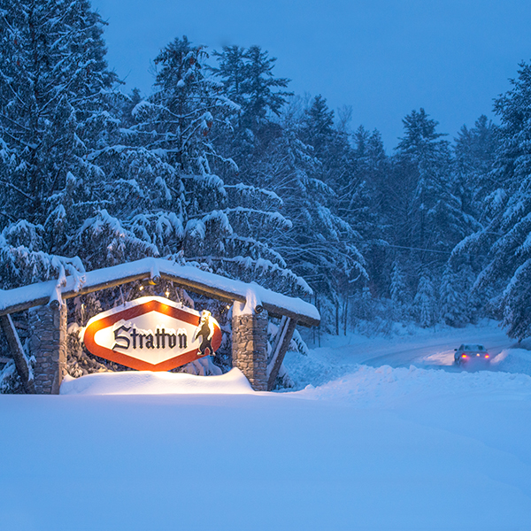 Stratton mountain sign